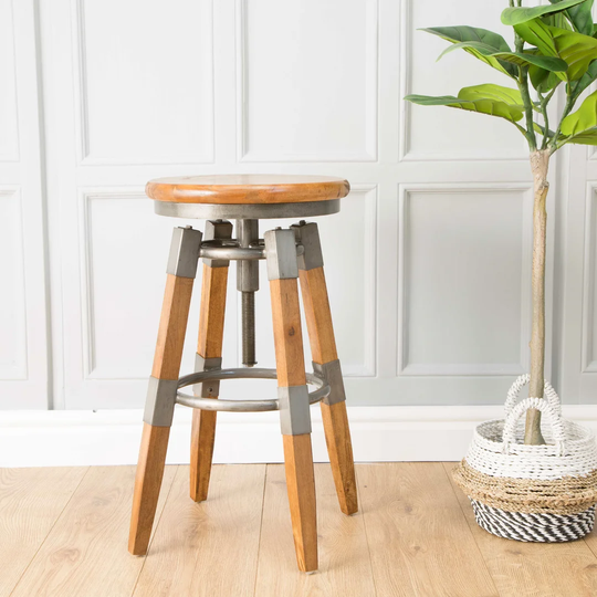 Yessenia Height Adjustable Swivel Bar Stool