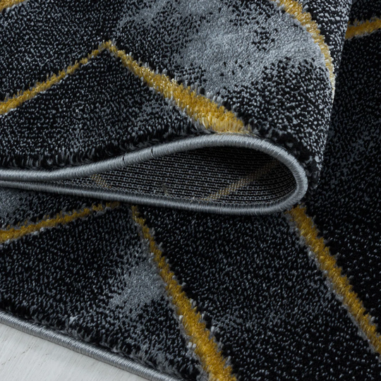 Cremont Flatweave Gold/Black Rug