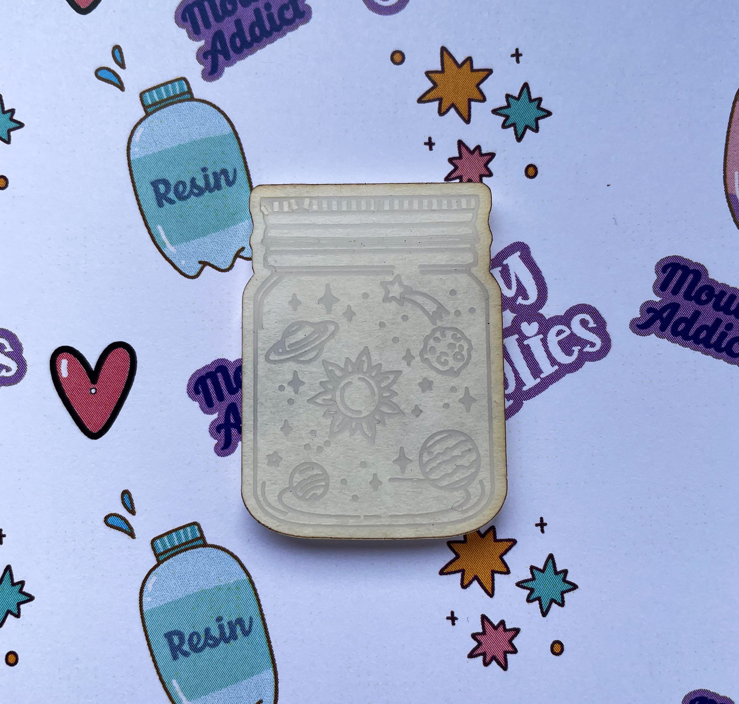Planets Jar Mould, Resin 3mm Thick