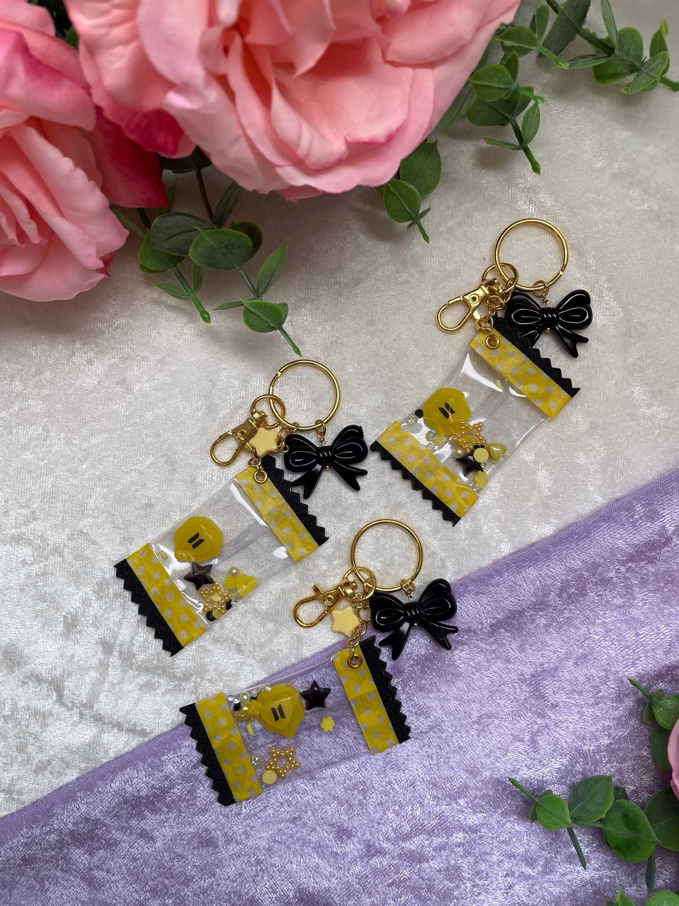 Bts Candy Wrapper Keychain | Butter Inspired Hearts Kpop Resin