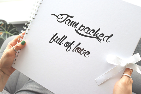 Calligraphy Scrapbook Sticker, Photo Album Decor, Custom Handwriting Vinyl Decal, Personalised Wedding