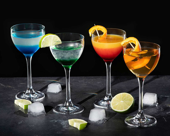 Diamante Crystal Mini Cocktail Coupes 150 Ml Aperitif Digestif Glasses Port Long Stem Shot -