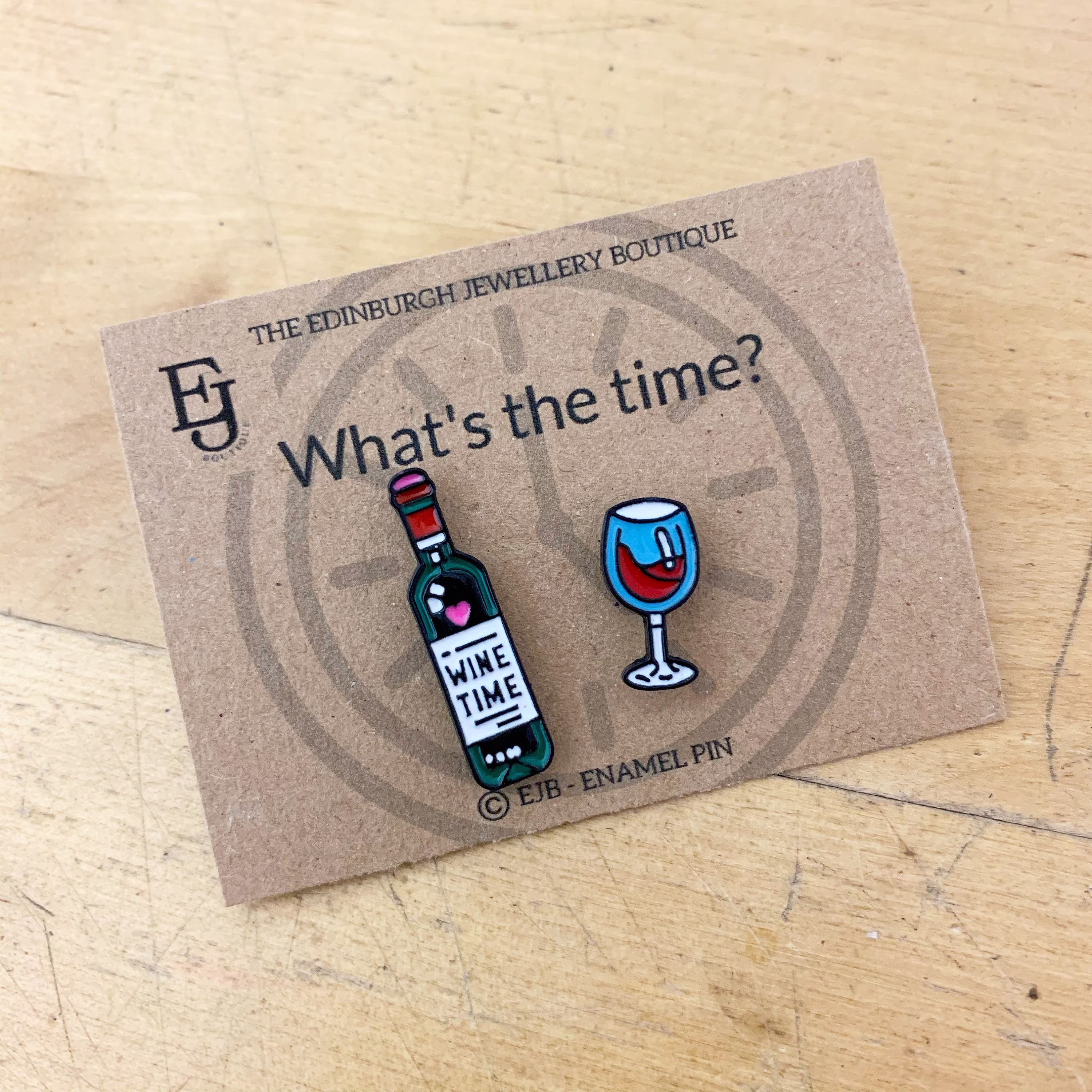 Wine & Glass Enamel Pins