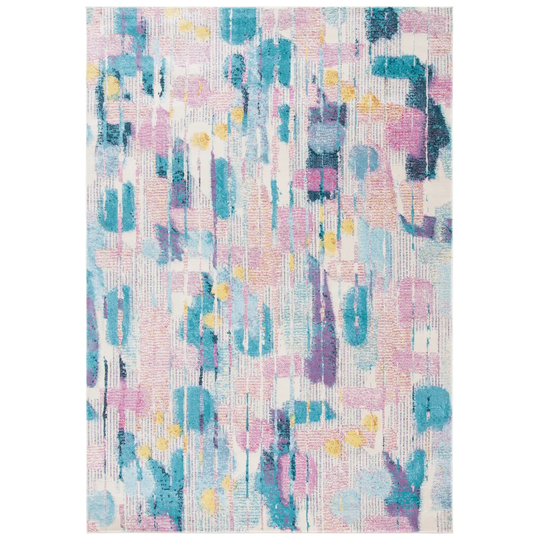 Swearingen Looped/Hooked Pink Rug