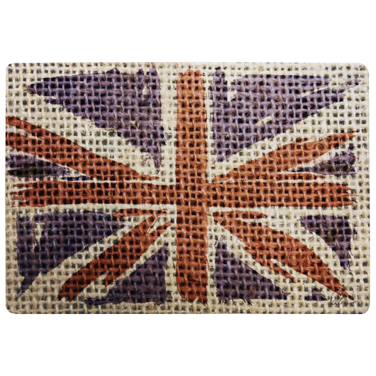 Fitzpatrick Hessian Jack Designer Shaggy Purple/Red Rug