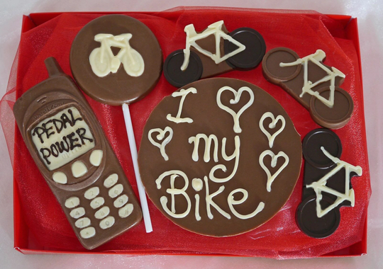 Hand-Made Belgian Chocolate Cycling/Bicycle Lovers Gift Box