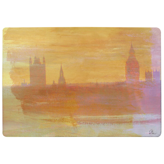 Hartley Big Ben Mist Designer Shaggy Yellow Rug