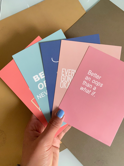 5 Postcards Bundle Deal | Positive Motivation Cards Positive Affirmation Pack Affirm Motivational Card Set Post