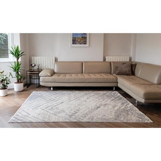 Hinesville Onyx Tufted Beige/Grey Rug