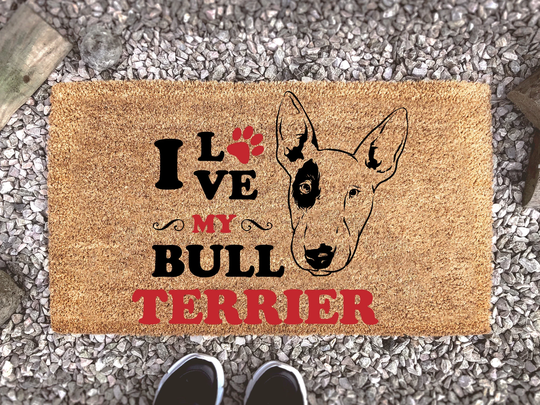 Bull Terrier Doormat - Dog Lover Gift Decor Pet Gifts