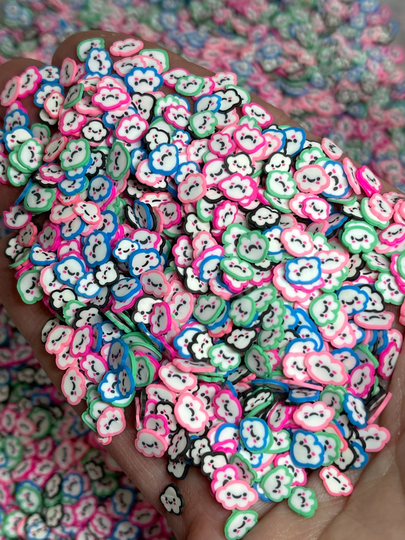 Fake Sprinkles, Cloud Sprinkles , Faux Polymer Clay, Rainbow Clay Tumblers, Resin Products, Slime