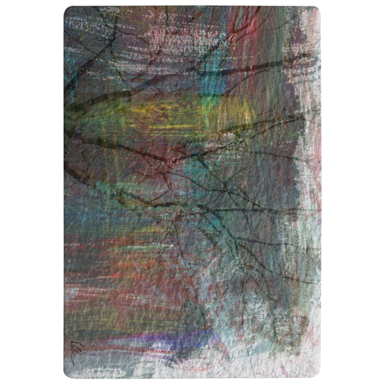 Boynton Fine Art Tree Designer Shaggy Black/Grey/Red Rug
