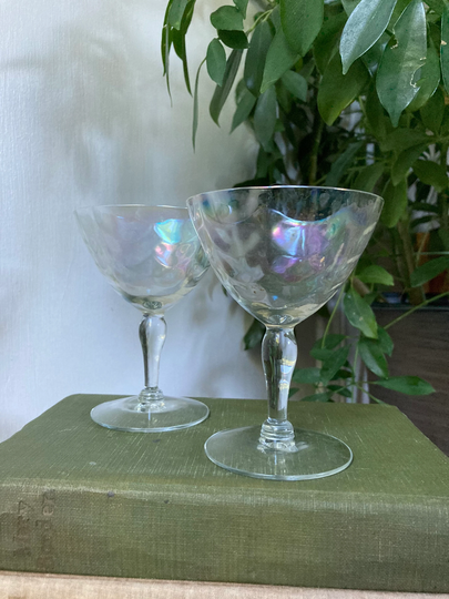 Iridescent Cordial Glasses
