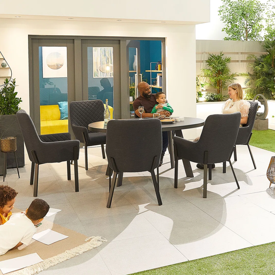 Uehling 6 Seater Dining Set with Cushions
