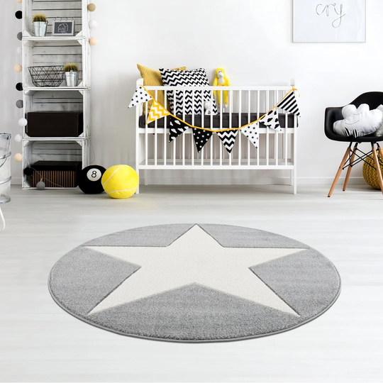 Shootingstar Shaggy Silver Grey Rug