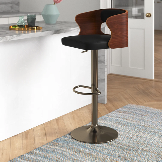 Chriseda Height Adjustable Swivel Bar Stool