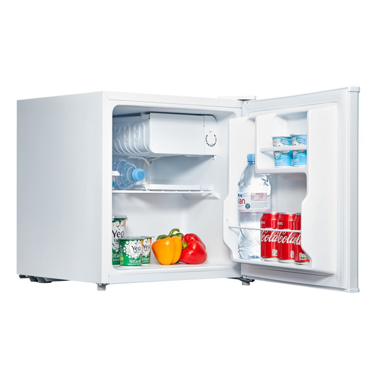 Cookology MFR45WH White Table Top Mini Fridge & Ice Box | 46L Bar Refrigerator