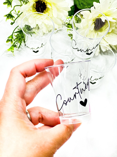 Shot Plastic Cup For Party, Personalised, Reusable, Vodka Drink, Birthday Shots, Party Cup 50Ml, Hen Glasses, Stag Glasses