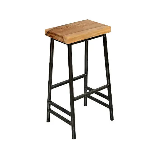 Slim Walters - Frame Saddle Stool With Chunky Walnut Seat