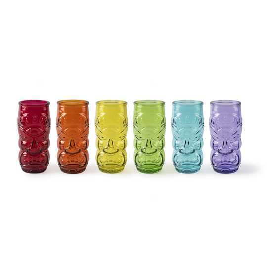 Tiki 6 Piece 550ml Drinking Glass Set