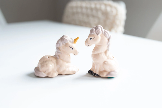 Vintage Unicorn Salt & Pepper Shaker