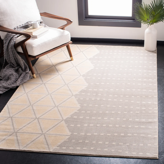 Meaghan Looped/Hooked Beige Rug