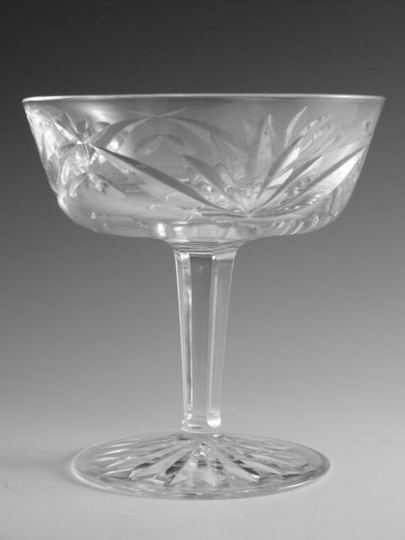 Waterford Crystal - Ashling Cut Champagne Saucer Glasses 4