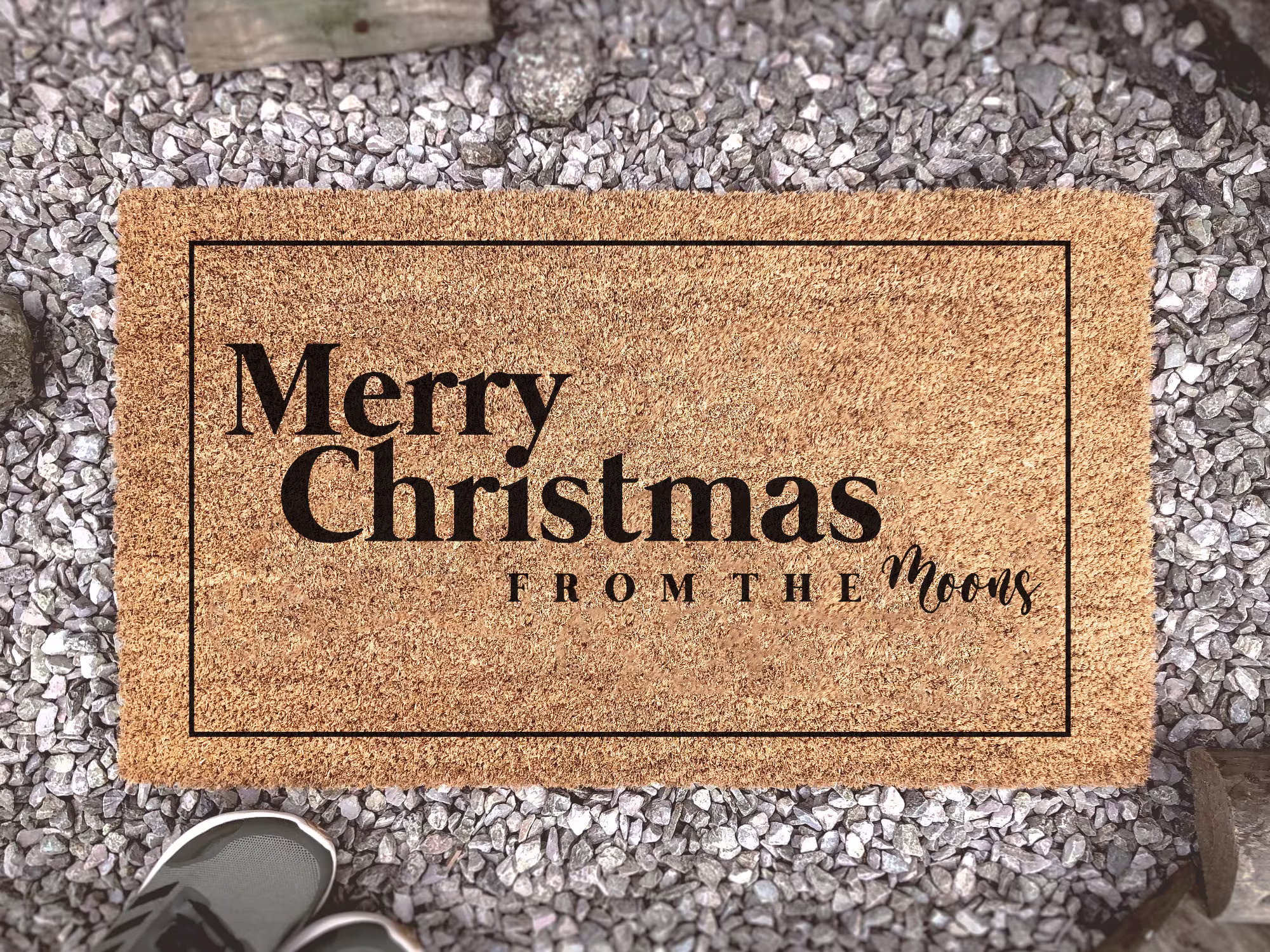 Merry Christmas From The - Family Name Doormat Holiday Porch Decorations Rug