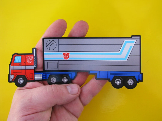 Optimus Prime Fridge Magnet - Transformers G1 Style 6.5
