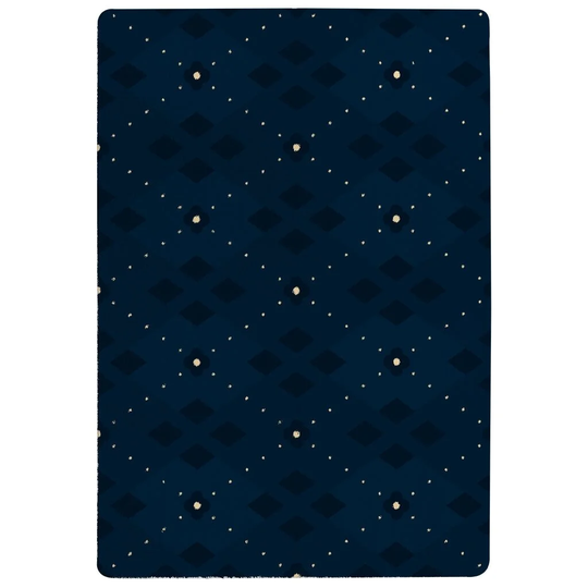 Passmore Diagonal Designer Shaggy Navy/Cream Rug