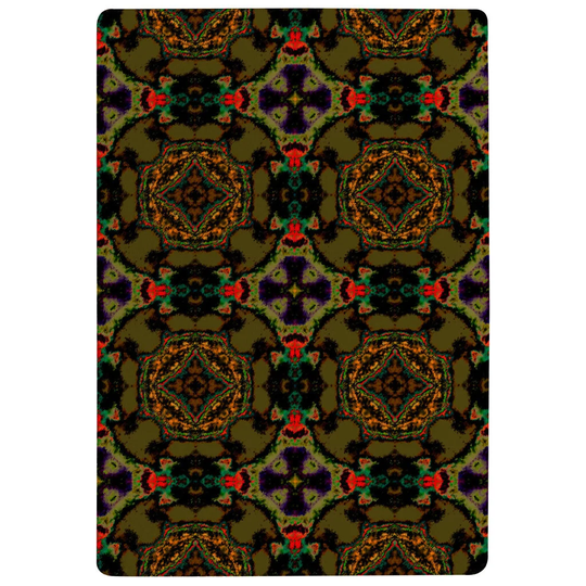 Hawkins Pakistan Mosaic Paint Designer Shaggy Green Rug
