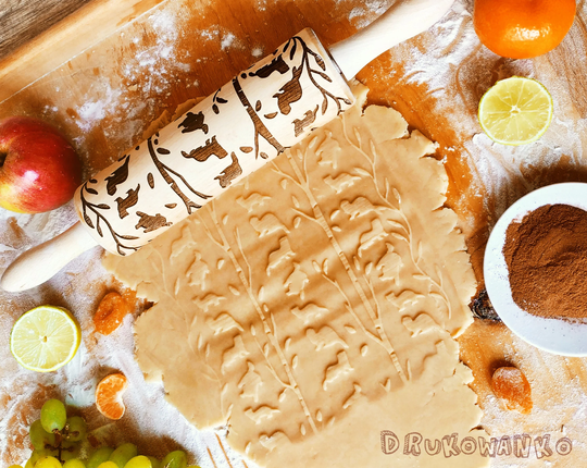 Ferret Ferrets Otter Rolling Pin Embossed, Cookies, Cookie, Roller, Laser Engraved, Gift, Christmas, Fondant, Dought, Biscuit, Pastry