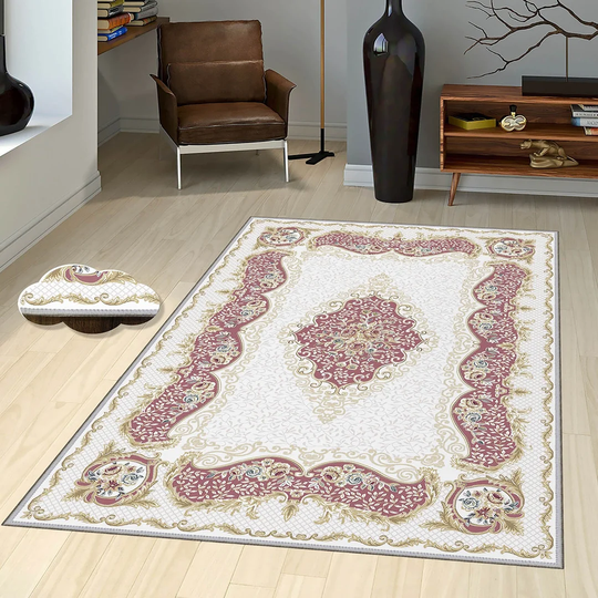 Hutchison Flatweave Ivory/Red Rug