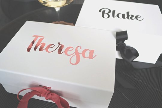 Name Vinyl Stickers, Tag Labels, Personalised Gift, Custom Present Box, Wine Glass Decal, Party Decorations