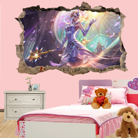 Fantasy Princess Fairy Wall Sticker Mural Poster Decal Room Office Nursery Decor Id152