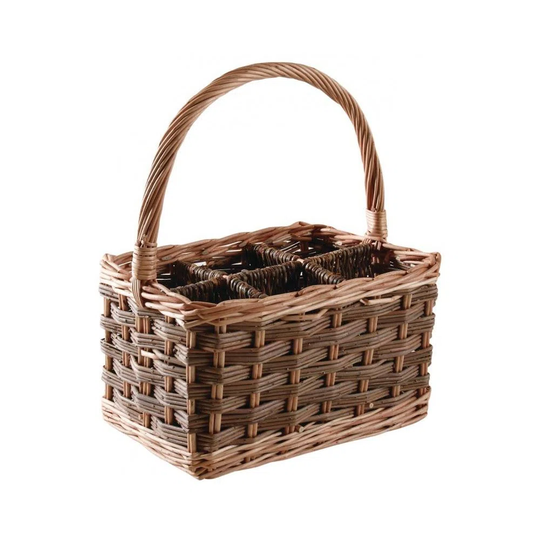 Medlar 6 Bottle Tabletop/Countertop Wine Bottle Rack in Brown