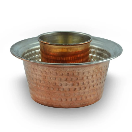 Turkish Copper Cooler Bucket Hammered Raki Ouzo Wine Ehlikeyf
