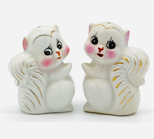 Vintage Squirrel Salt & Pepper/Anthropomorphic Squirrels