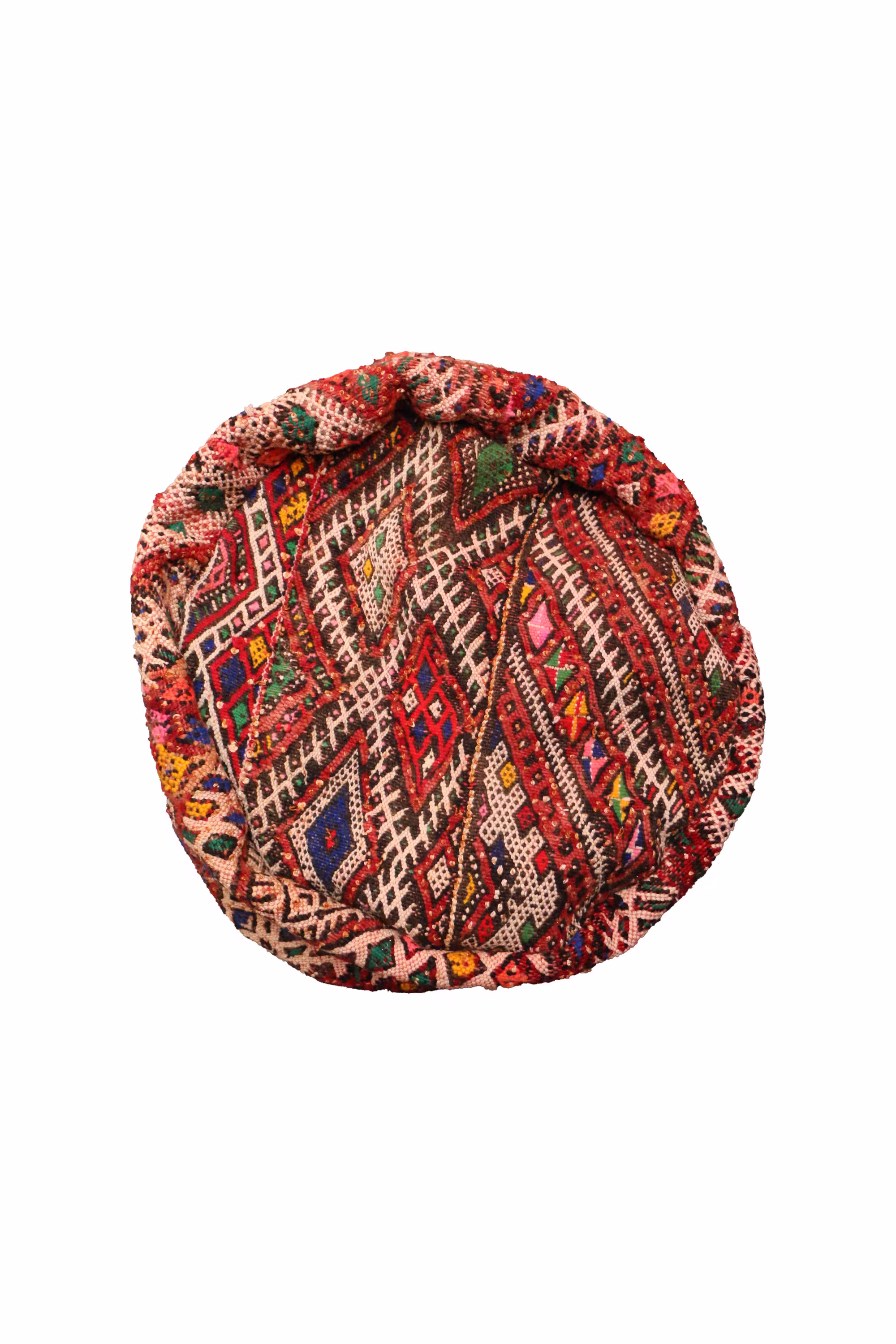 Moroccan Pouf Cushion Cover, Cylinder Floor Cushion