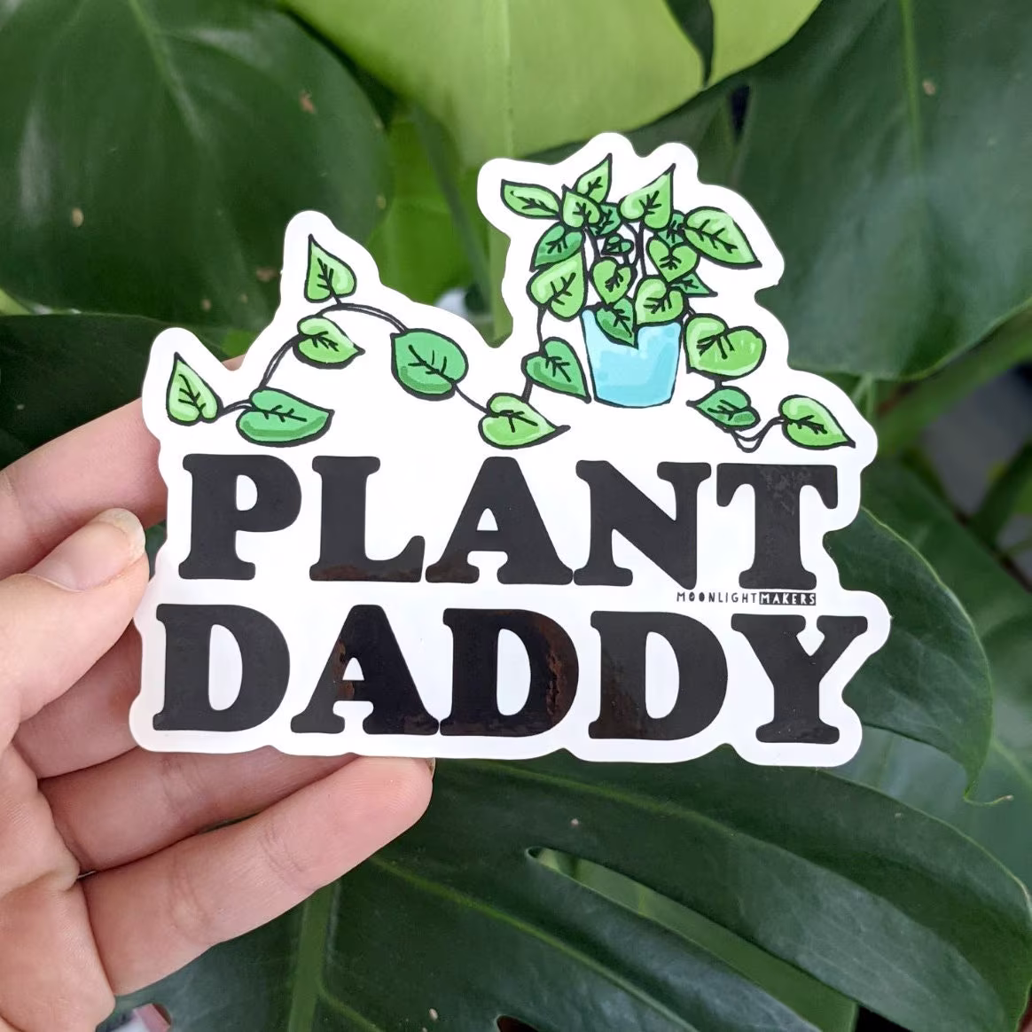 Plant Daddy, Bumper Sticker, Car Vinyl, Bike Weatherproof, Die Cut