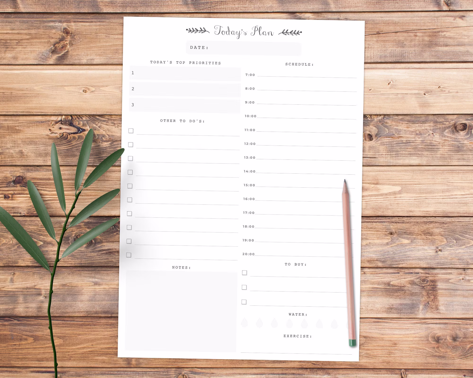 Daily Planner Notepad | Desk Pad To Do List A5 A4 Agenda & Organiser Productivity