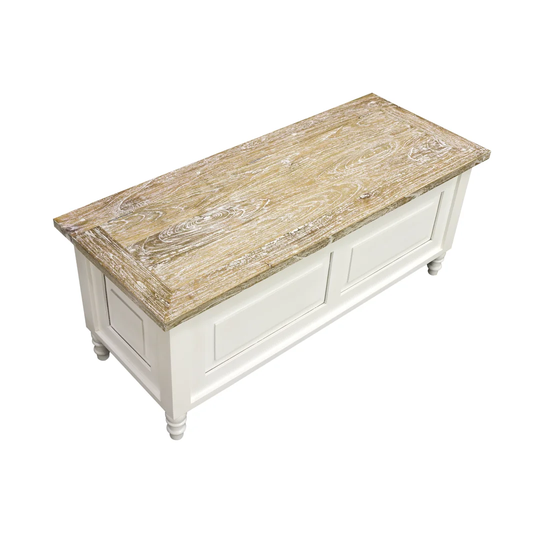 Roseline Wood Storage Bench