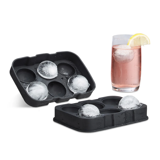 Summerlin 4.5cm Round Silicone 2 Piece Ice Cube Tray Set