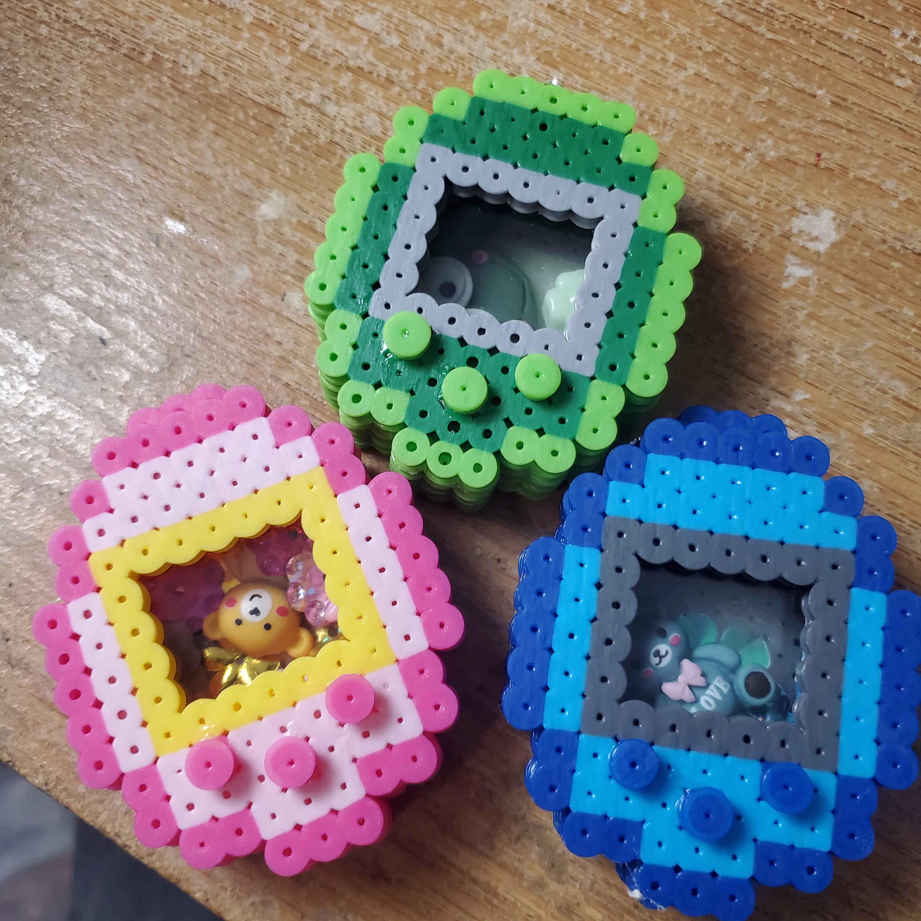 Perler Shaker Keychain