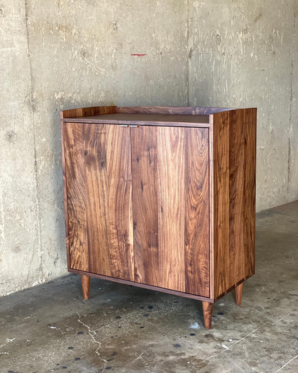 The Walnut Shenandoah Liquor Cabinet