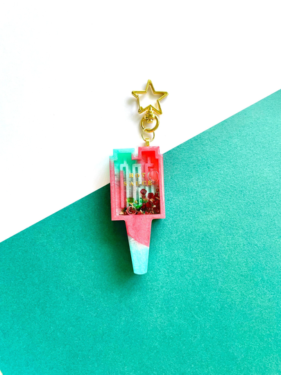 Hot Sauce Light Stick Shaker Keychain