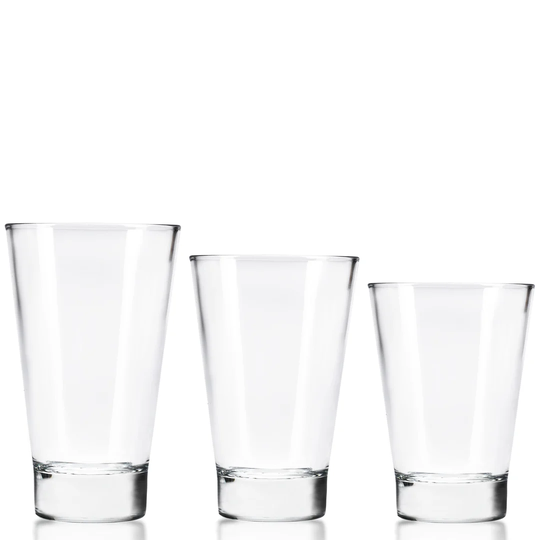 York 18 Piece Glass Assorted Glassware Set