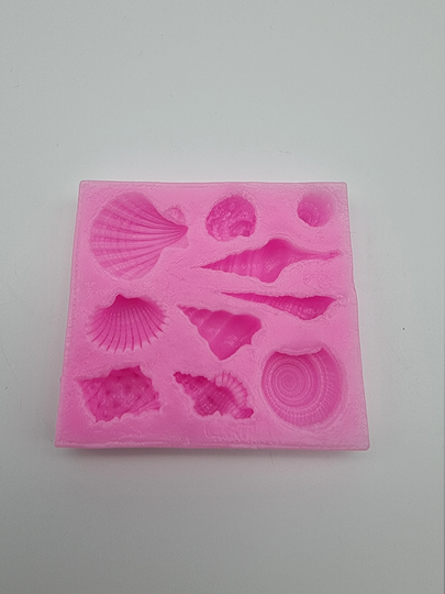Seashell Silicone Mold 10 Shapes, Small Mold, Sea Themed , Polymer Clay Mold , Resin Chocolate , Fondant Mold, Jelly Mold