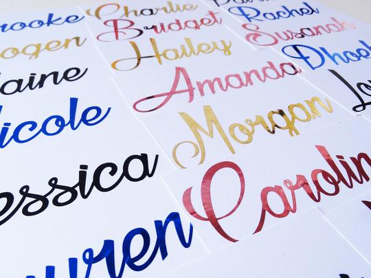 Custom Name Decal, Glass Stickers, Hen Party, Bridesmaid Proposal, Baby Shower, Bachelorette Decor, Wedding Favor, Personalized Gift Box