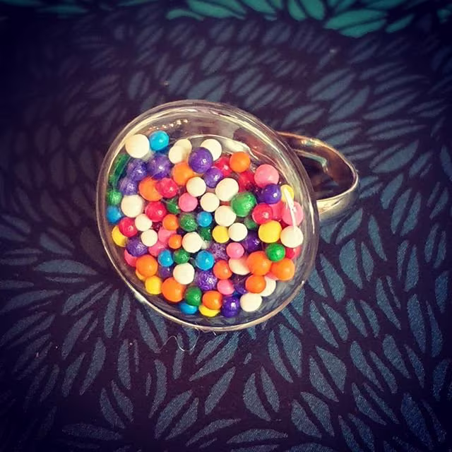 Small Gumball Shaker Ring